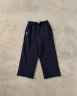 BLACK PANELLED TRACK PANTS