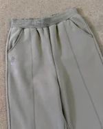 OLIVE PANELLED TRACK PANTS