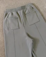 OLIVE PANELLED TRACK PANTS