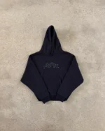 Push Pull Black Graph Panelled Hoodie