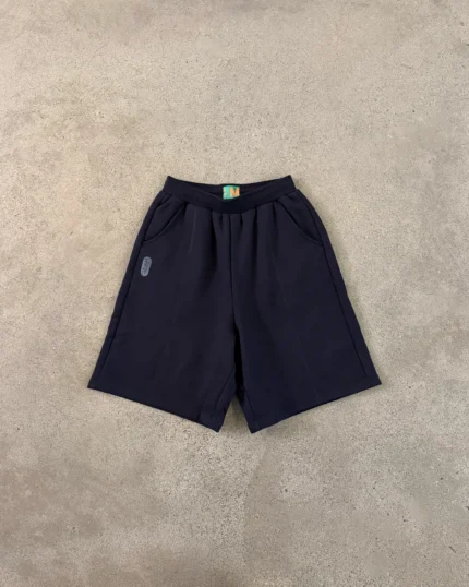 Push Pull Black Panelled Track Shorts