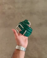 GREEN BARB WIRE BELT