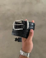 BLACK BARB WIRE BELT