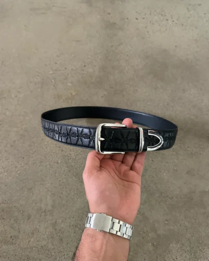 BLACK BARB WIRE BELT