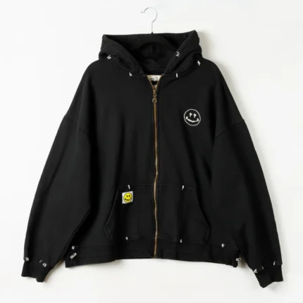 Push Pull Smile It Suits You Smiley Zip Hoodie