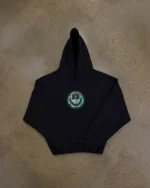 Push Pull Black Bagpipe Smiley Hoodie